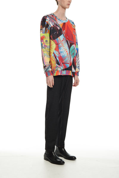 Andy Collection- British Supermarket Inspired Full Colour Sweatshirt - Glasses - Johan Ku Shop