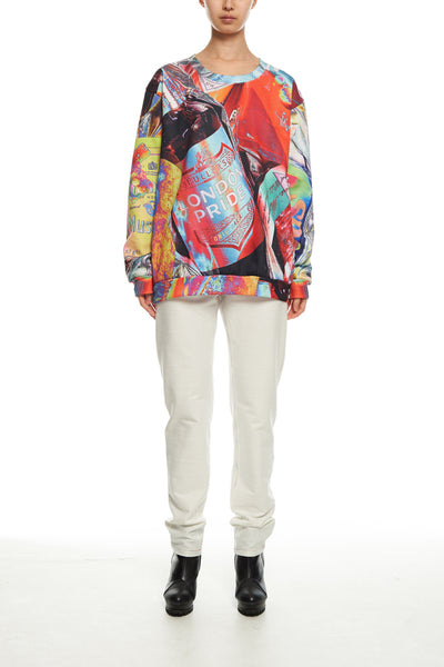 Andy Collection- British Supermarket Inspired Full Colour Sweatshirt - Glasses - Johan Ku Shop