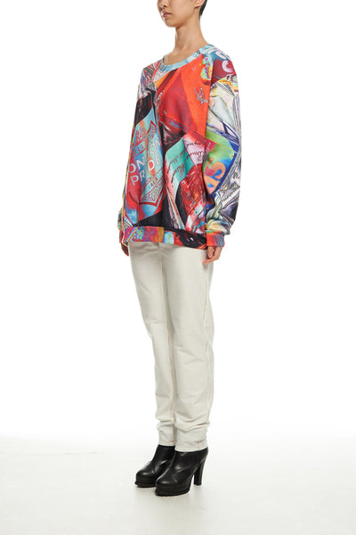 Andy Collection- British Supermarket Inspired Full Colour Sweatshirt - Glasses - Johan Ku Shop