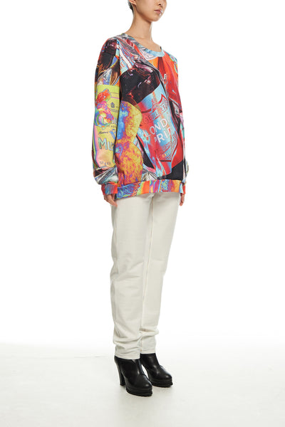 Andy Collection- British Supermarket Inspired Full Colour Sweatshirt - Glasses - Johan Ku Shop