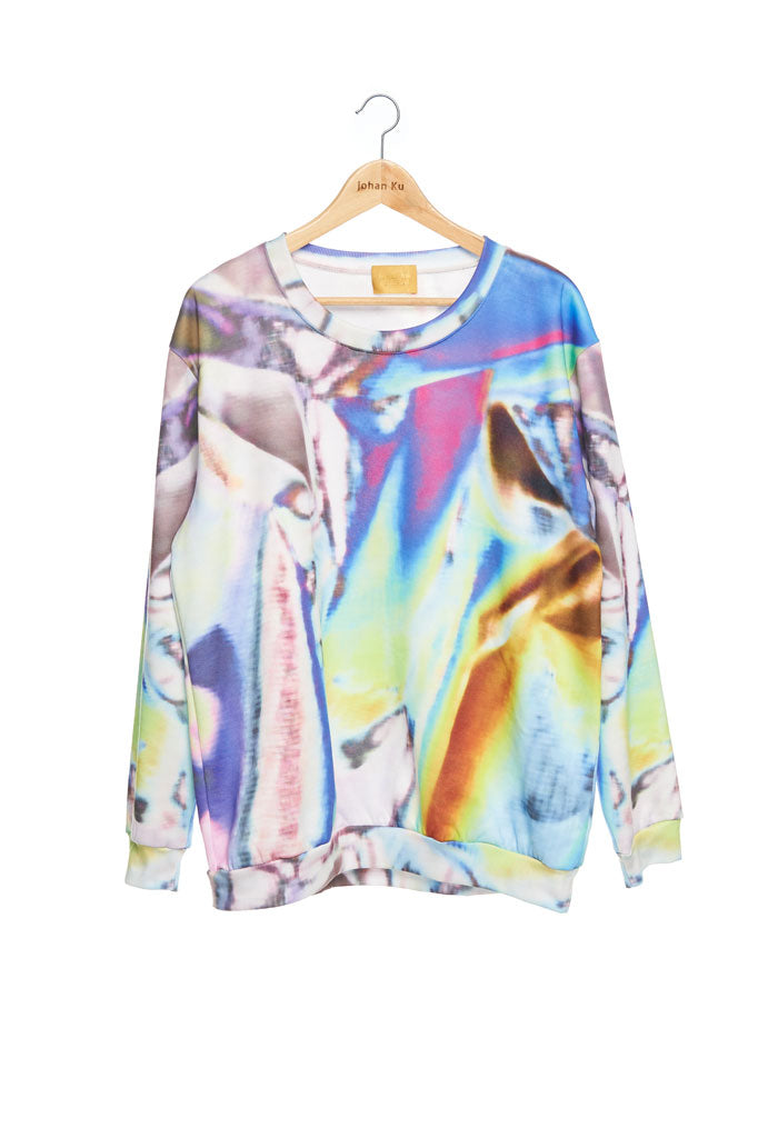 Andy Collection- British Supermarket Inspired Full Colour Sweatshirt - Tin Foil - Johan Ku Shop