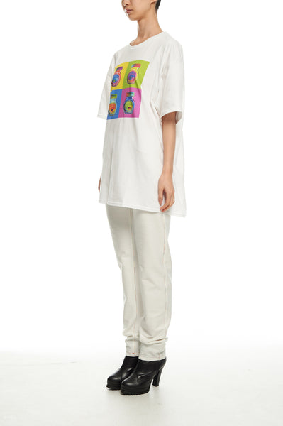 Andy Collection- Pop Art 4 Squared Marmite Graphic T-Shirt - White - Johan Ku Shop