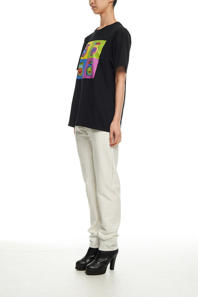 Andy Collection- Pop Art 4 Squared Marmite Graphic T-Shirt - Black - Johan Ku Shop