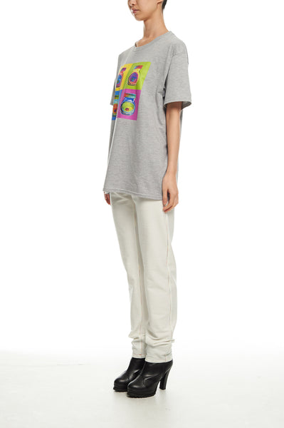 Andy Collection- Pop Art 4 Squared Marmite Graphic T-Shirt - Gray - Johan Ku Shop