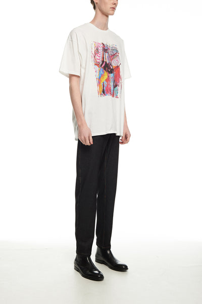 Andy Collection- British Supermarket Inspired Graphic T-Shirt - Wine(White) - Johan Ku Shop