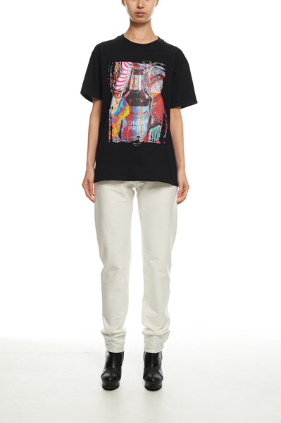 Andy Collection- British Supermarket Inspired Graphic T-Shirt - Wine(Black) - Johan Ku Shop