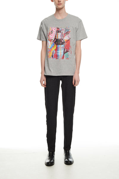 Andy Collection- British Supermarket Inspired Graphic T-Shirt - Wine(Gray) - Johan Ku Shop