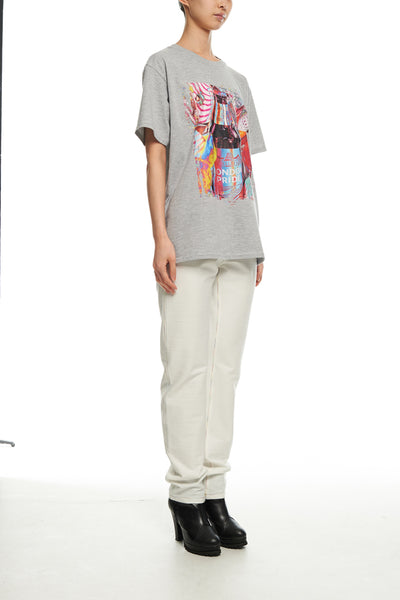 Andy Collection- British Supermarket Inspired Graphic T-Shirt - Wine(Gray) - Johan Ku Shop