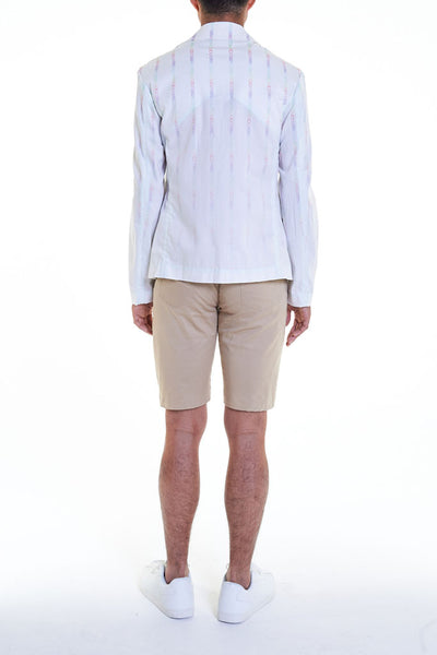 Elioliver Collection- "Elioliver" Wording Graphic Jacket - Pastel Rainbow - Johan Ku Shop