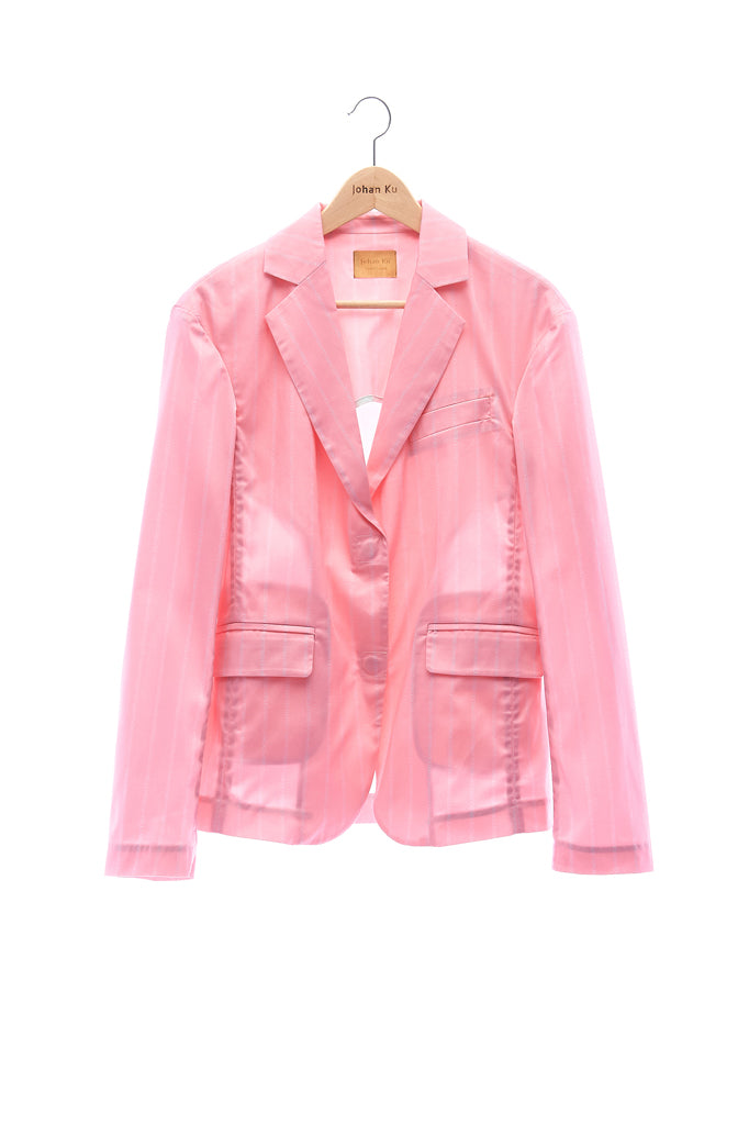 Elioliver Collection- "Elioliver" Wording Graphic Jacket -Pink - Johan Ku Shop