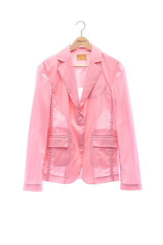 Elioliver Collection- "Elioliver" Wording Graphic Jacket -Pink - Johan Ku Shop