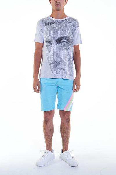 Elioliver Collection- Fade Out Sculpture Knitted Jacquard Top - Gray - Johan Ku Shop