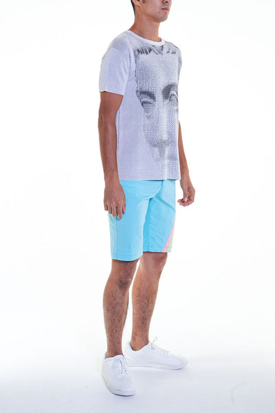 Elioliver Collection- Fade Out Sculpture Knitted Jacquard Top - Gray - Johan Ku Shop