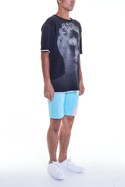 Elioliver Collection- Sculpture Knitted Jacquard Oversized Top - Black - Johan Ku Shop