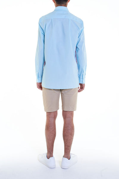 Elioliver Collection- Contrast Colour Over-Sized Shirt - Pink/Blue - Johan Ku Shop