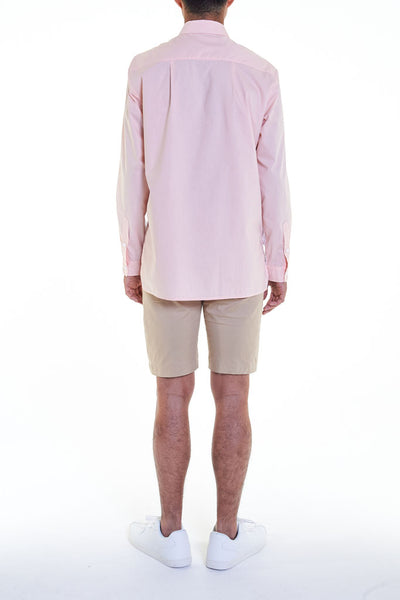 Elioliver Collection- Contrast Colour Over-Sized Shirt - White/Skin - Johan Ku Shop