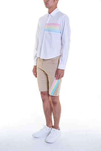 Elioliver Collection- Pastel Rainbow Details Short Shirt - Johan Ku Shop