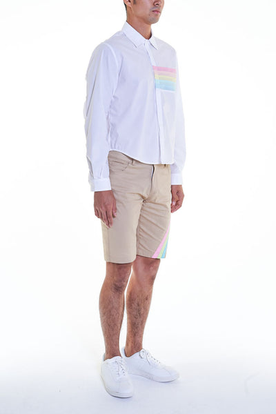 Elioliver Collection- Pastel Rainbow Details Short Shirt - Johan Ku Shop