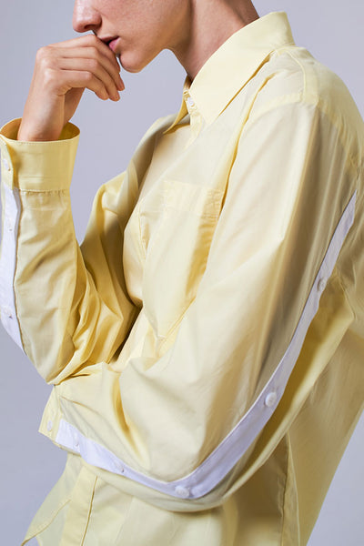 Elioliver Collection- Asymmetry Details Cotton Shirt - Pink - Johan Ku Shop