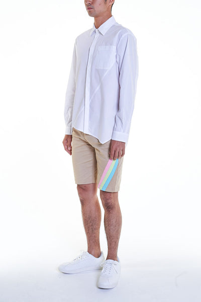Elioliver Collection- Asymmetry Details Cotton Shirt - White - Johan Ku Shop