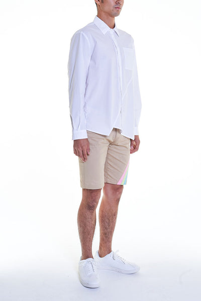 Elioliver Collection- Asymmetry Details Cotton Shirt - White - Johan Ku Shop