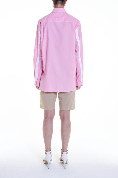 Elioliver Collection- Asymmetry Details Cotton Shirt - Pink - Johan Ku Shop