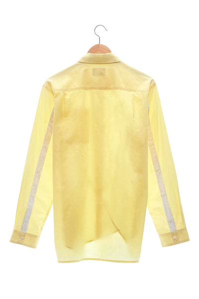Elioliver Collection- Asymmetry Details Cotton Shirt - Light Yellow - Johan Ku Shop