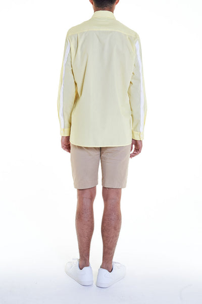 Elioliver Collection- Asymmetry Details Cotton Shirt - Light Yellow - Johan Ku Shop