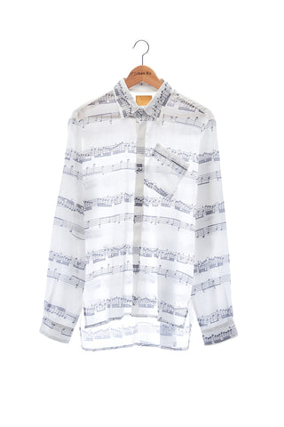 Elioliver Collection- Music Note Printed Shirt - Johan Ku Shop