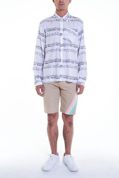 Elioliver Collection- Music Note Printed Shirt - Johan Ku Shop