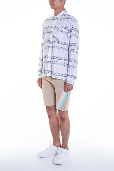 Elioliver Collection- Music Note Printed Shirt - Johan Ku Shop