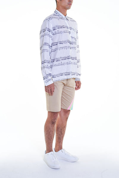 Elioliver Collection- Music Note Printed Shirt - Johan Ku Shop