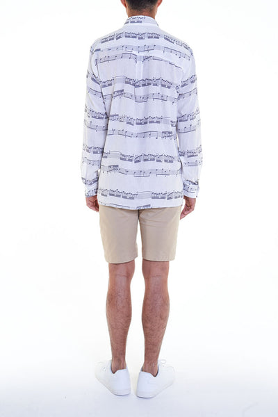 Elioliver Collection- Music Note Printed Shirt - Johan Ku Shop