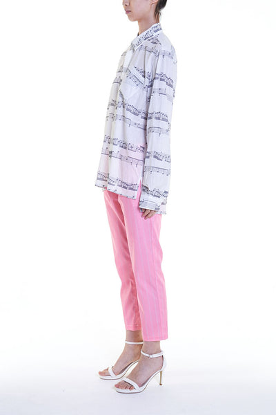 Elioliver Collection- Music Note Printed Shirt - Johan Ku Shop
