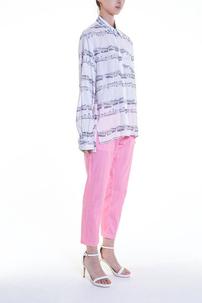 Elioliver Collection- Music Note Printed Shirt - Johan Ku Shop