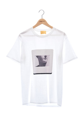 Elioliver Collection- "Sculpture in Slide" Graphic T-Shirt - White - Johan Ku Shop
