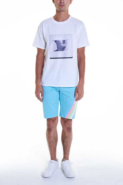 Elioliver Collection- "Sculpture in Slide" Graphic T-Shirt - White - Johan Ku Shop