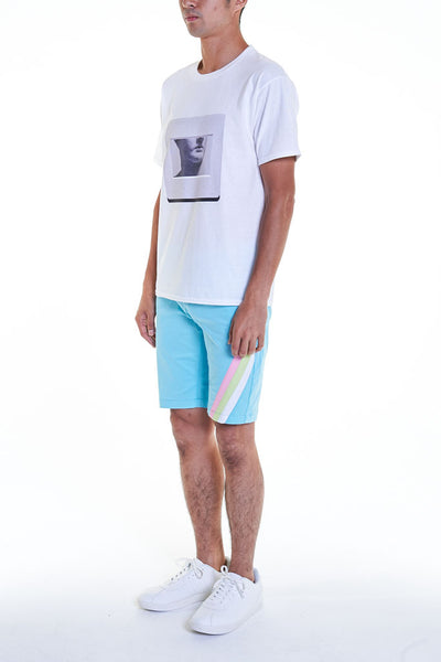 Elioliver Collection- "Sculpture in Slide" Graphic T-Shirt - White - Johan Ku Shop