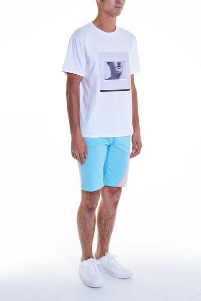 Elioliver Collection- "Sculpture in Slide" Graphic T-Shirt - White - Johan Ku Shop