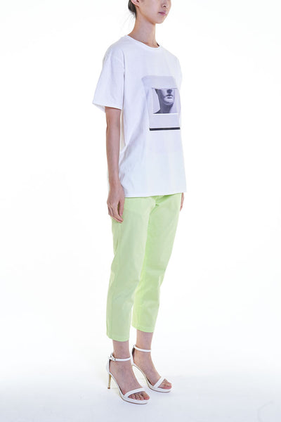 Elioliver Collection- "Sculpture in Slide" Graphic T-Shirt - White - Johan Ku Shop