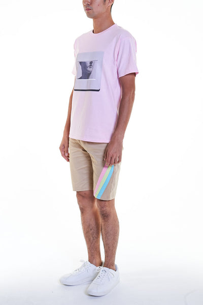 Elioliver Collection- "Sculpture in Slide" Graphic T-Shirt - Pink - Johan Ku Shop