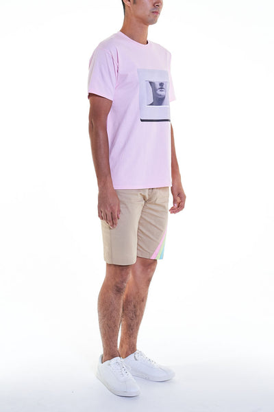 Elioliver Collection- "Sculpture in Slide" Graphic T-Shirt - Pink - Johan Ku Shop