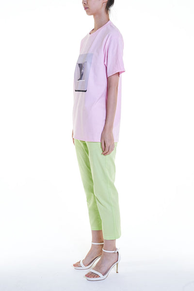 Elioliver Collection- "Sculpture in Slide" Graphic T-Shirt - Pink - Johan Ku Shop