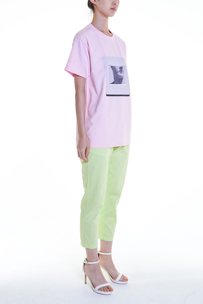 Elioliver Collection- "Sculpture in Slide" Graphic T-Shirt - Pink - Johan Ku Shop