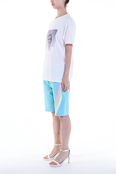 Elioliver Collection- Fade Out Sculpture Graphic T-Shirt - White - Johan Ku Shop