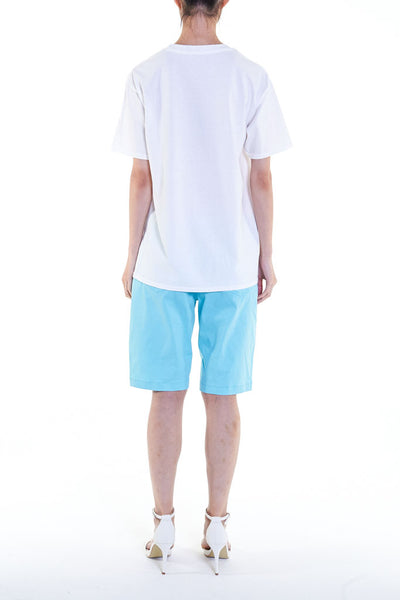 Elioliver Collection- Fade Out Sculpture Graphic T-Shirt - White - Johan Ku Shop