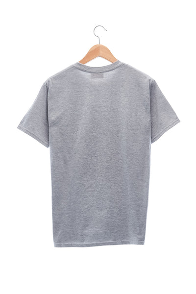 Elioliver Collection- Fade Out Sculpture Graphic T-Shirt - Melange Gray - Johan Ku Shop