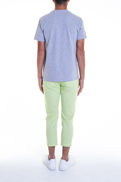 Elioliver Collection- Fade Out Sculpture Graphic T-Shirt - Melange Gray - Johan Ku Shop