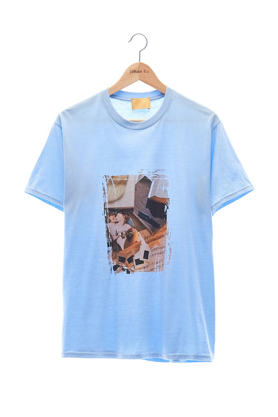 Elioliver Collection- Call Me by Your Name Image Graphic T-Shirt - Light Blue - Johan Ku Shop