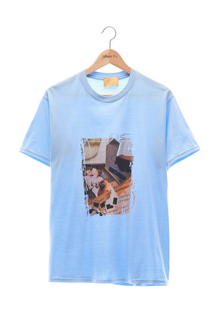 Elioliver Collection- Call Me by Your Name Image Graphic T-Shirt - Light Blue - Johan Ku Shop